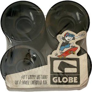 GLOBE Bantam Swirl 62mm Black/Orange Longboard Skateboard Wheels